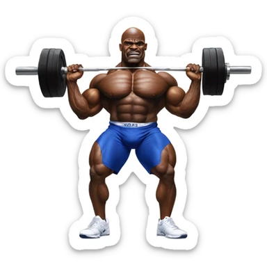 Ronnie Coleman squats 800 sticker
