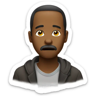 Bored and indifferent sticker