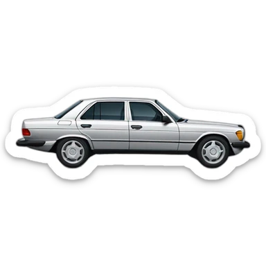 Mercedes SEL AmG with monoblock wheels sticker