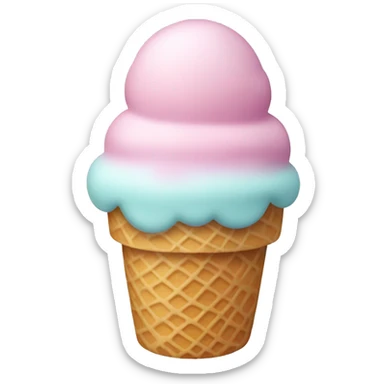 Pastel ice cream  sticker