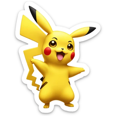 Dancing pickachu  sticker