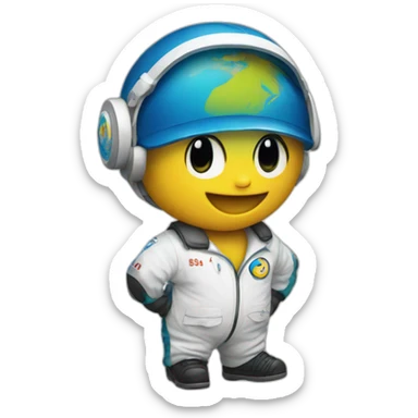 Expo 92 mascot sticker