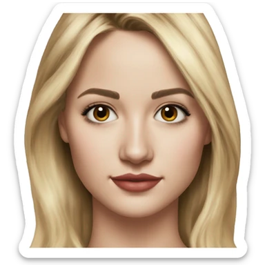 diana agron hyperrealistic teenager sticker