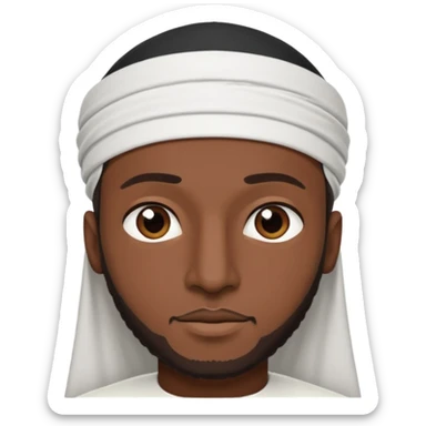 black Muslim men sticker