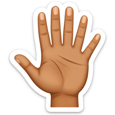 outstretched right hand sticker