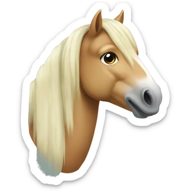 Fjord horse sticker