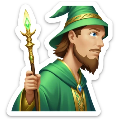 Verdant Wizard sticker