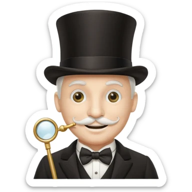 monopoly man emoji sticker