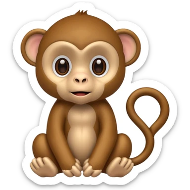 Monkey Stuffed animal sticker