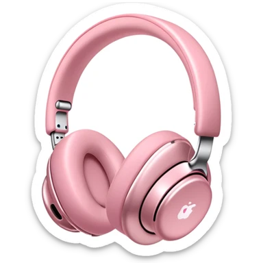 pink airpods max headphones sticker