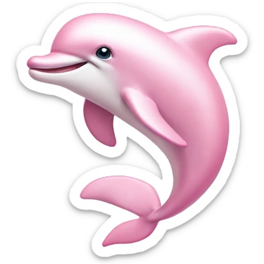 Pastel-pink-colors-dolphin sticker
