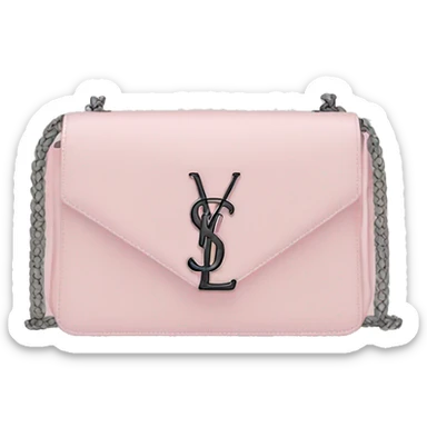 Pastel pink YSL bag sticker