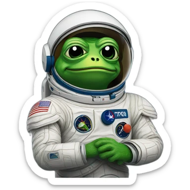 Astro Pepe sticker