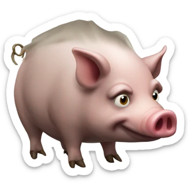 Hog in trap sticker