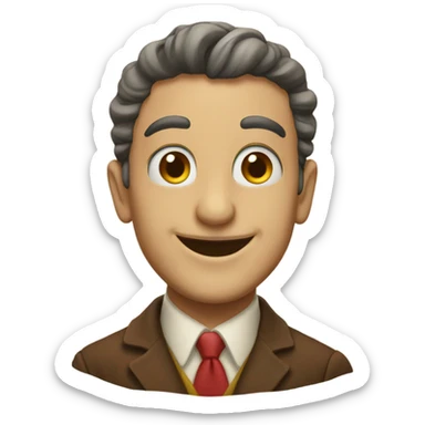 smiling Italian clow sticker