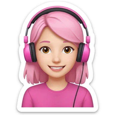 pink video call sticker