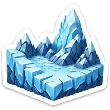 Glacier Forming sticker