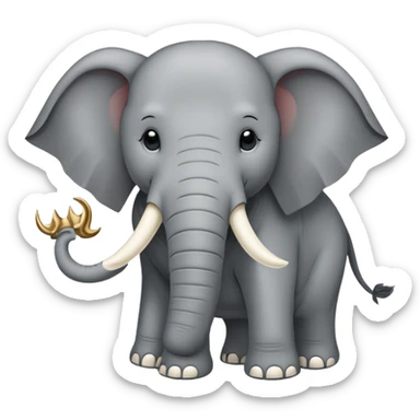 Game of thrones style Sigil with a elephant  sticker