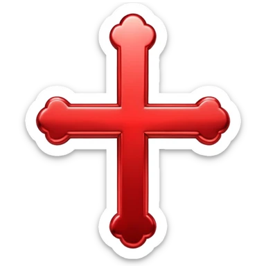 Cross emoji sticker