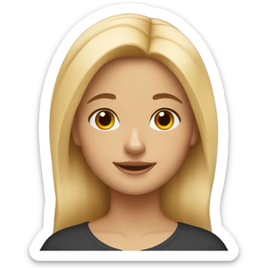 blonde girl with a corgi  sticker