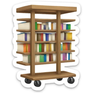 Literature cart sticker