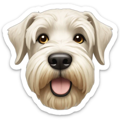 white wheatin terrier pale nose sticker