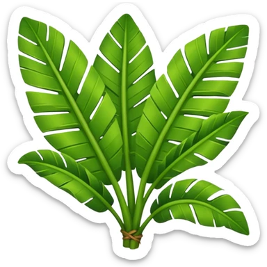 banana leaves sticker
