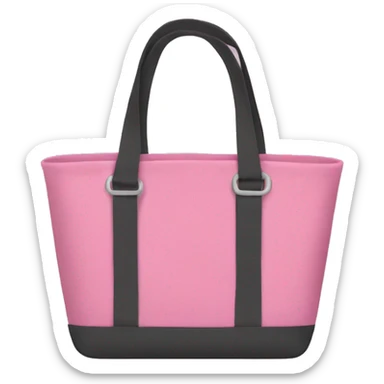 Pink tote bag sticker