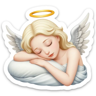 Sleeping angel  sticker