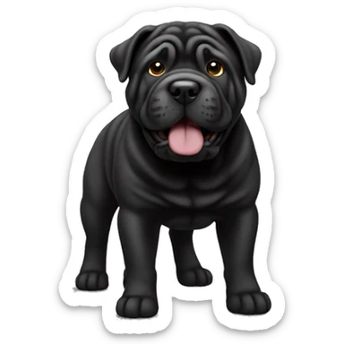 black sharpei sticker