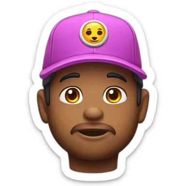 Oso con gorra de trap sticker