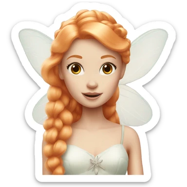 Pale Barbie fairy ginger sticker