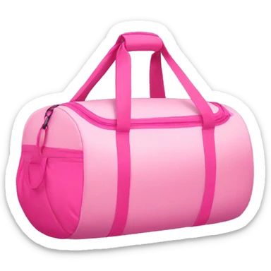 gym bag pink sticker