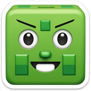 Creeper original minecraft face sticker