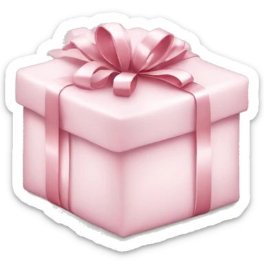 Light pink Christmas gifts under a white Christmas tree  sticker