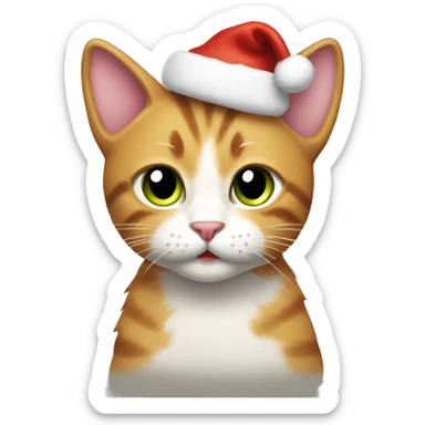 christmas cat  sticker