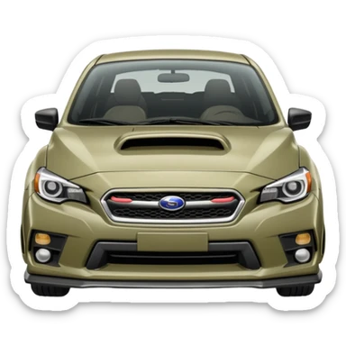 khaki grey Subaru sti sticker