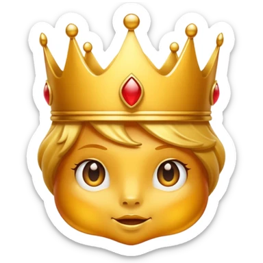 Honey with a crown on top sticker