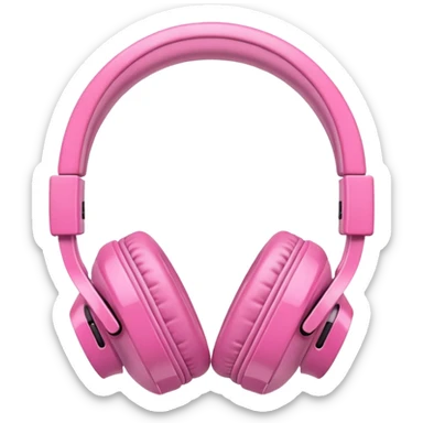Pink Headphone other model sticker
