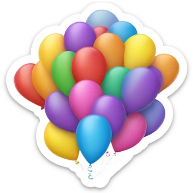 8 balloon  sticker