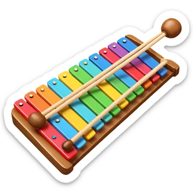 Xylophone 3D emoji sticker