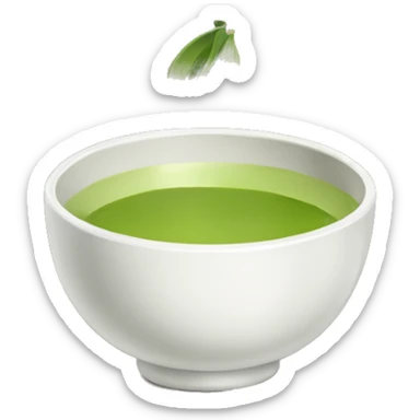 Drink Matcha tea in chawan bowl sticker