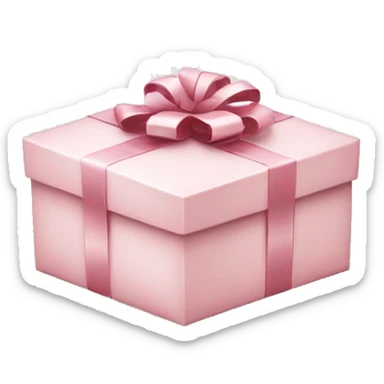 Light pink Christmas gifts under a white Christmas tree  sticker