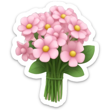 Baby pink flower bouquet  sticker