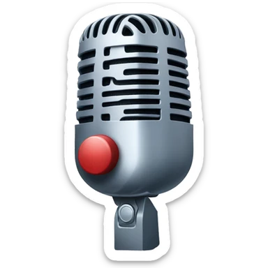 microphone, christmas songs sticker