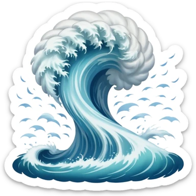 Tornado Tsunami sticker