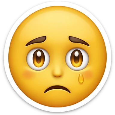An emoji that is upset becuase it was told no sticker