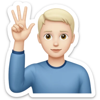 Make a YVL hand emoji doing the YVL hand signal sticker