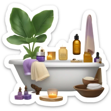 Self care day sticker