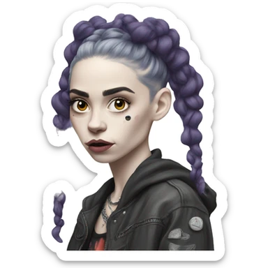 Grimes the singer sticker